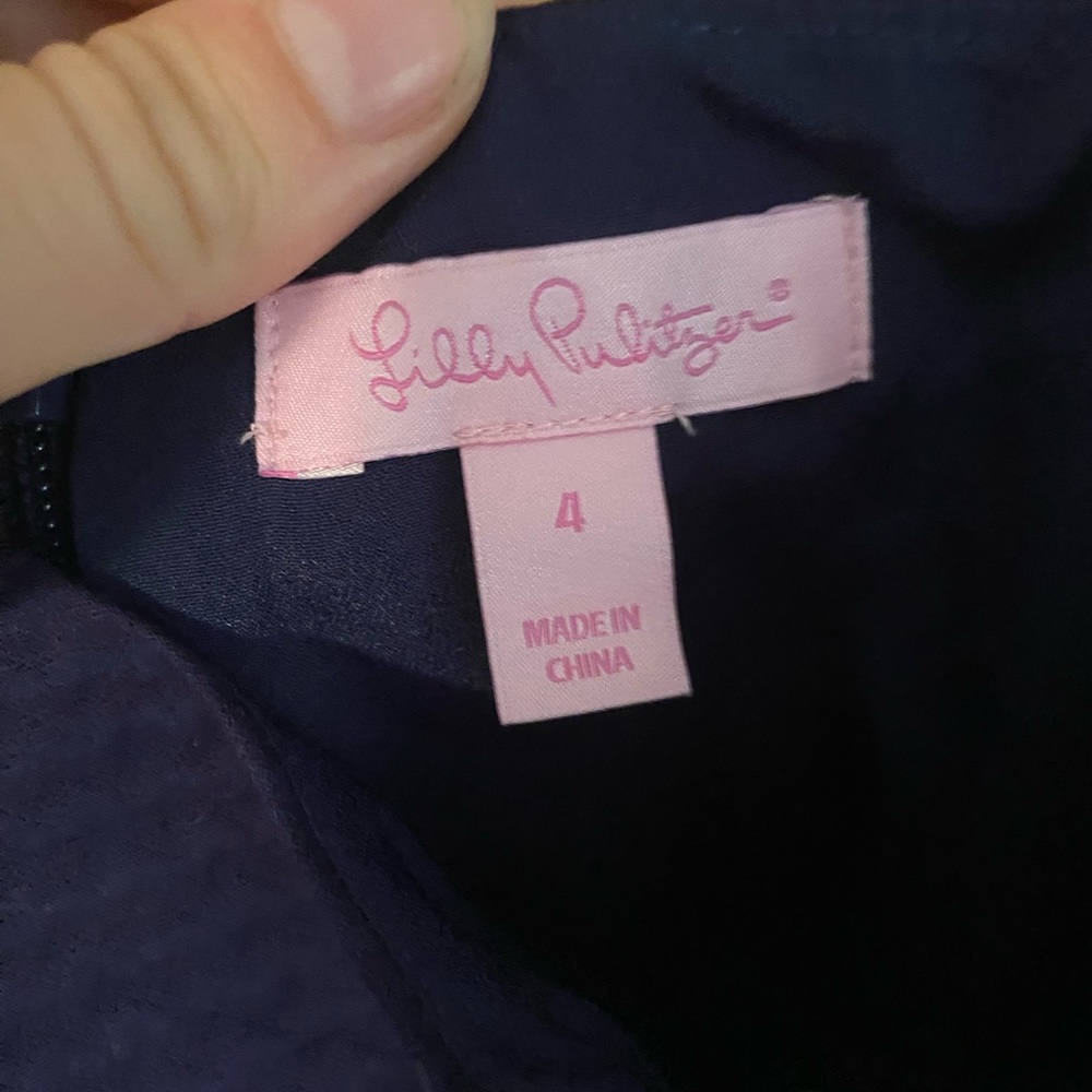 Lilly Pulitzer Trista mini dress High Tide Navy - Picture 3 of 5